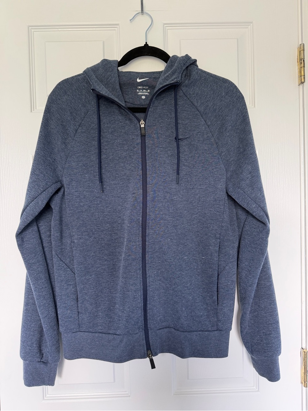 Nike Men's Primary Dri-FIT UV Full-Zip Versatile Hoodie Blue Size XS